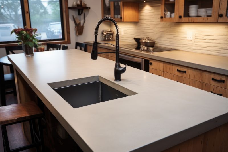 Concrete Counter Installation in Sonoma County, CA